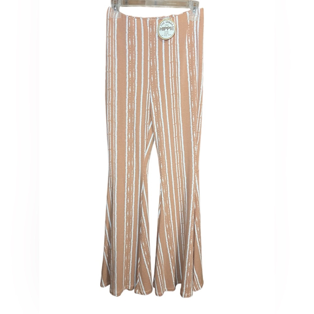 Pink and White Flared Urban Hippie Pants